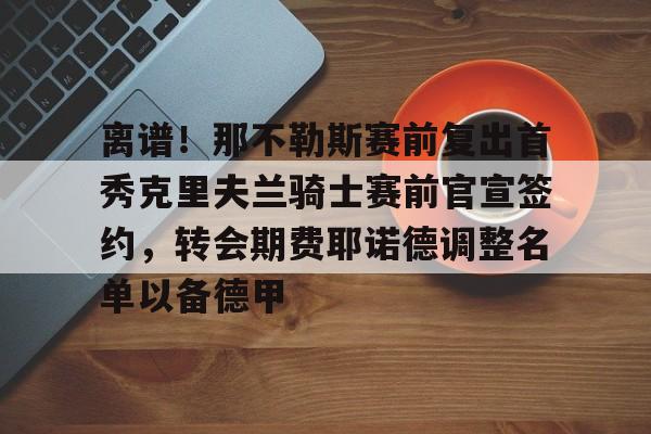 APP下载-离谱！那不勒斯赛前复出首秀克里夫兰骑士赛前官宣签约，转会期费耶诺德调整名单以备德甲的简单介绍